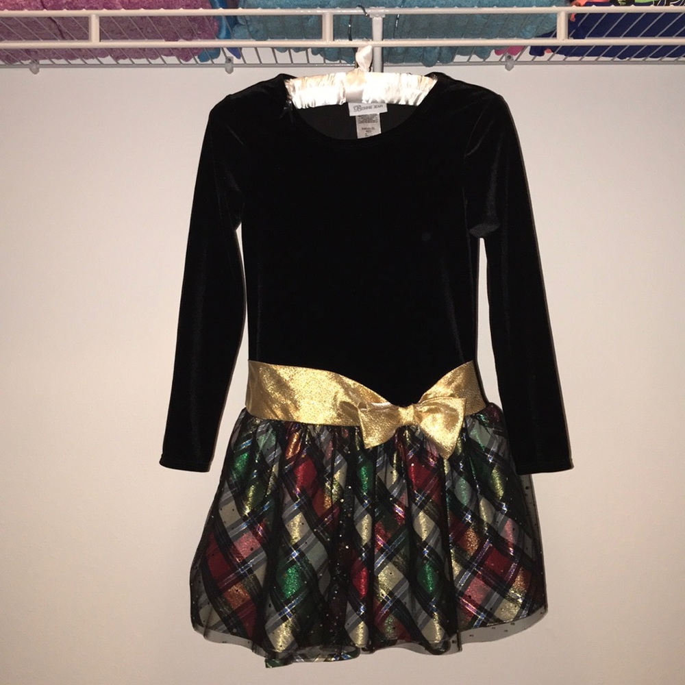 New, Velvet long sleeve Christmas dress